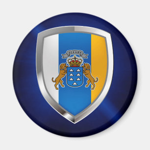 Canarische Eilanden Mettalic Emblem Magneet