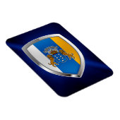 Canarische Eilanden Mettalic Emblem Magneet (Rechterzijde)