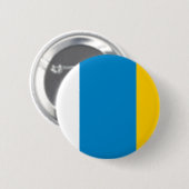 Canarische Eilanden, Oekraïne Ronde Button 5,7 Cm (Voorkant /achterkant)