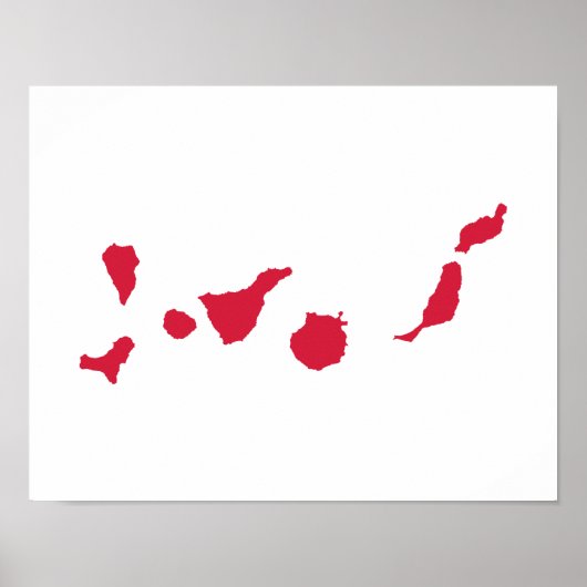 Canarische Eilanden Poster (Voorkant)