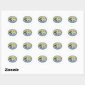 CANARISCHE EILANDEN RONDE STICKER (Vel)
