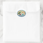 CANARISCHE EILANDEN RONDE STICKER (Tas)