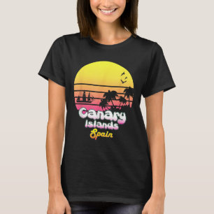 Canarische Eilanden Spanje Vacation Souvenir Summe T-shirt