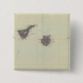 Canarische Eilanden Vierkante Button 5,1 Cm (Voorkant)