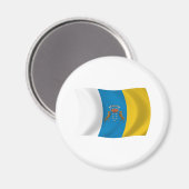 Canarische Eilanden Vlag Magneet (Voorkant / Achterkant)