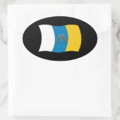 Canarische Eilanden Vlag Sticker (Tas)