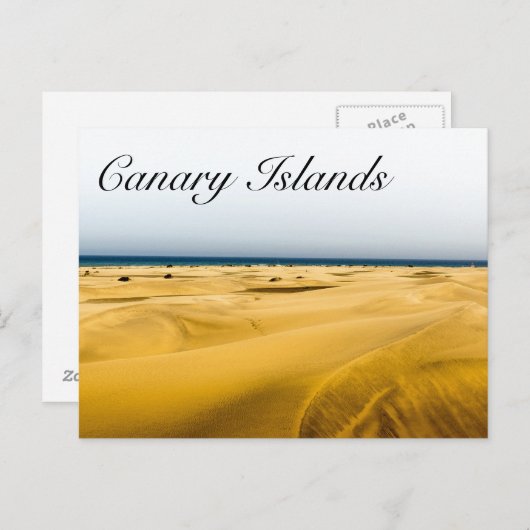 Canarische Eilanden Zomer Briefkaart (Voorkant / Achterkant)