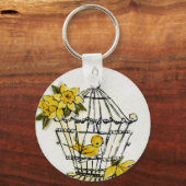 Canarische en Dafodillen Sleutelhanger (Voorkant)
