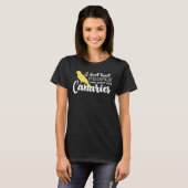 Canarische Funny Canary vogelpest T-shirt (Voorkant volledig)