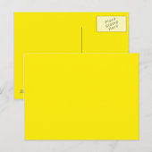 Canarische geel briefkaart (Voorkant / Achterkant)