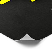 Canarische geel vliegtuig poster (Hoek)