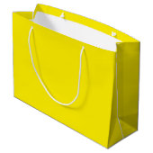 Canarische Gele Grote Gift Bag - Glossy Large Cadeautasje (Achterkant Gekanteld)