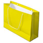 Canarische Gele Grote Gift Bag - Glossy Large Cadeautasje (Voorkant Gekanteld)
