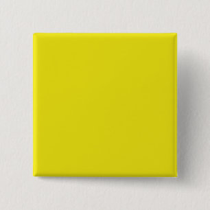 Canarische Gele Helderheid Kleurtrend 2014 Vierkante Button 5,1 Cm