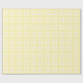 Canarische Gele Tegel en leder Cadeaupapier (Vlak)