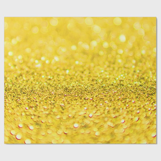 Canarische Glitter Design Cadeaupapier (Vlak)