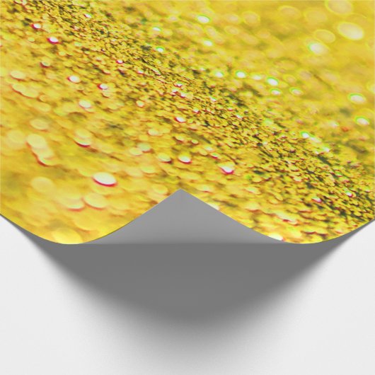 Canarische Glitter Design Cadeaupapier (Hoek)