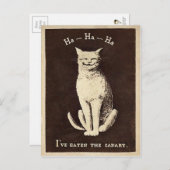 Canarische kat Briefkaart (Voorkant / Achterkant)