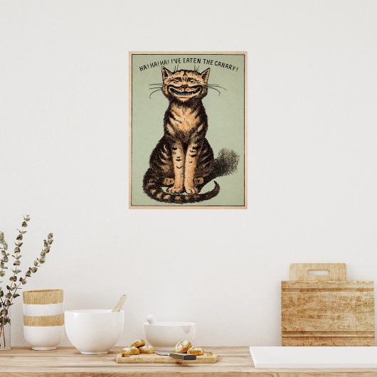  Canarische kat Poster (Keuken)