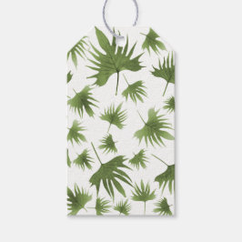 Canarische leder cadeaulabel