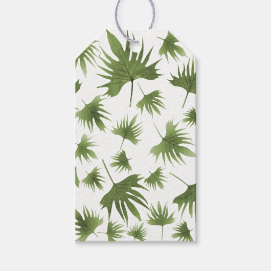 Canarische leder cadeaulabel (Voorkant)