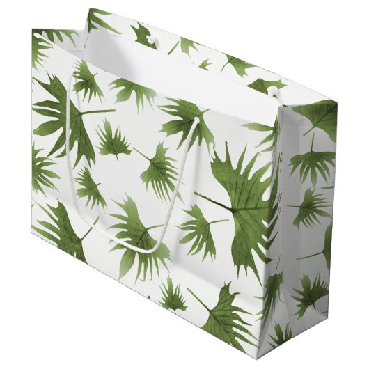 Canarische leder groot cadeauzakje (Voorkant Gekanteld)