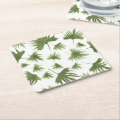 Canarische leder kartonnen onderzetters (Schuin)