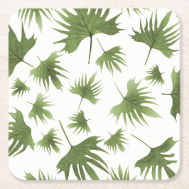 Canarische leder kartonnen onderzetters