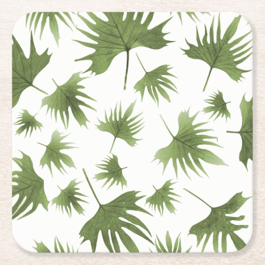 Canarische leder kartonnen onderzetters (Voorkant)