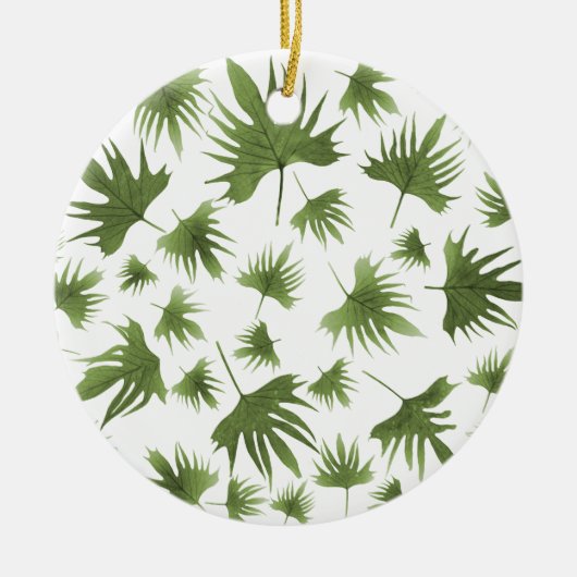 Canarische leder keramisch ornament (Voorkant)