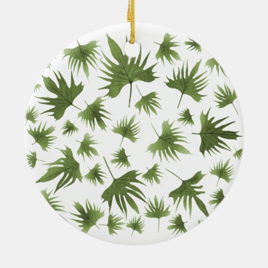 Canarische leder keramisch ornament (Achterkant)