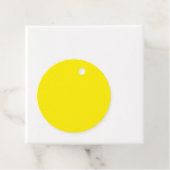 Canarische, vaste kleur bedankjes labels (In situ)