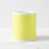 Canarische, vaste kleur grote koffiekop (Voorkant)