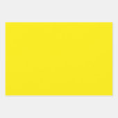 Canarische, vaste kleur inpakpapier vel (Voorkant)