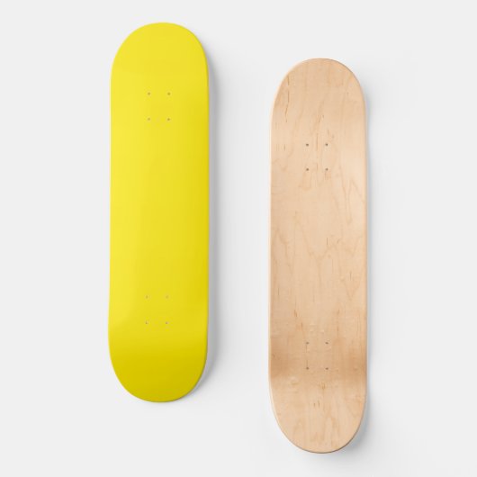 Canarische, vaste kleur persoonlijk skateboard (Voorkant)