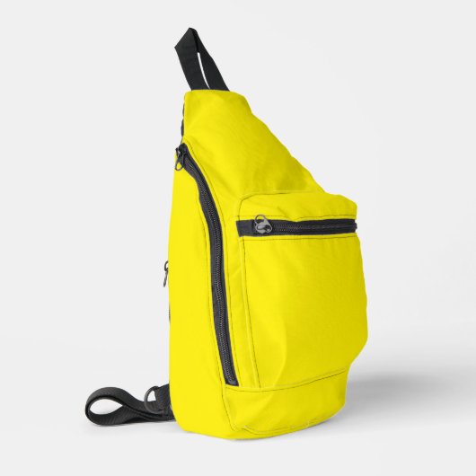 Canarische, vaste kleur sling bag (Linkerhoek)