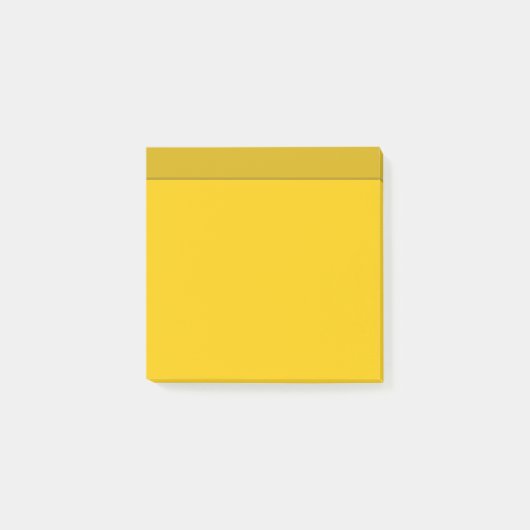 Canarische, vaste kleurenminimalistische post-it n post-it® notes (Voorkant)