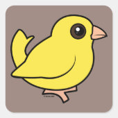 Canarische Vierkante Sticker (Voorkant)