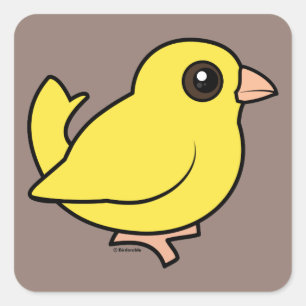 Canarische Vierkante Sticker