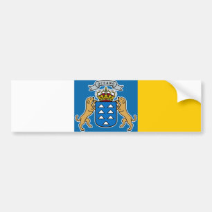 Canarische vlag (Canarische Eilanden) (Canarische Bumpersticker