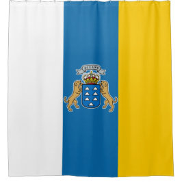 Canarische vlag (Canarische Eilanden) (Canarische  Douchegordijn