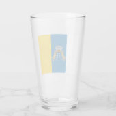 Canarische vlag (Canarische Eilanden) (Canarische Glas (Achterkant)