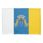 Canarische vlag (Canarische Eilanden) (Canarische  Kussensloop (Voorkant-Links)