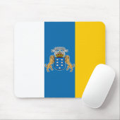 Canarische vlag (Canarische Eilanden) (Canarische  Muismat (Met muis)