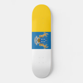 Canarische vlag (Canarische Eilanden) (Canarische  Persoonlijk Skateboard