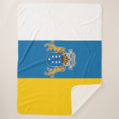 Canarische vlag (Canarische Eilanden) (Canarische  Sherpa Deken (Voorkant)