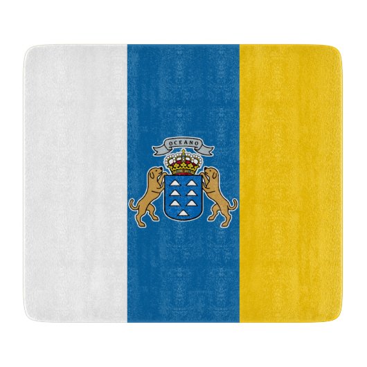 Canarische vlag (Canarische Eilanden) (Canarische  Snijplank (Voorkant)