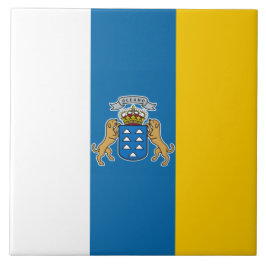 Canarische vlag (Canarische Eilanden) (Canarische  Tegeltje
