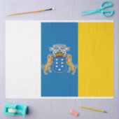 Canarische vlag (Canarische Eilanden) (Canarische  Tissuepapier (Craft)