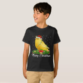Canarische vogelliefhebber Matching Santa Hat Cana T-shirt (Voorkant volledig)